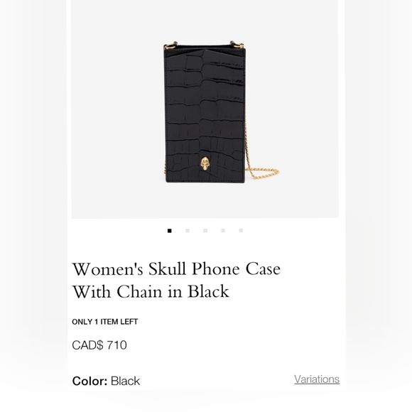 Alexander McQueen phone bag case - Picture 6 of 6